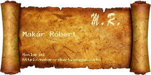 Makár Róbert névjegykártya